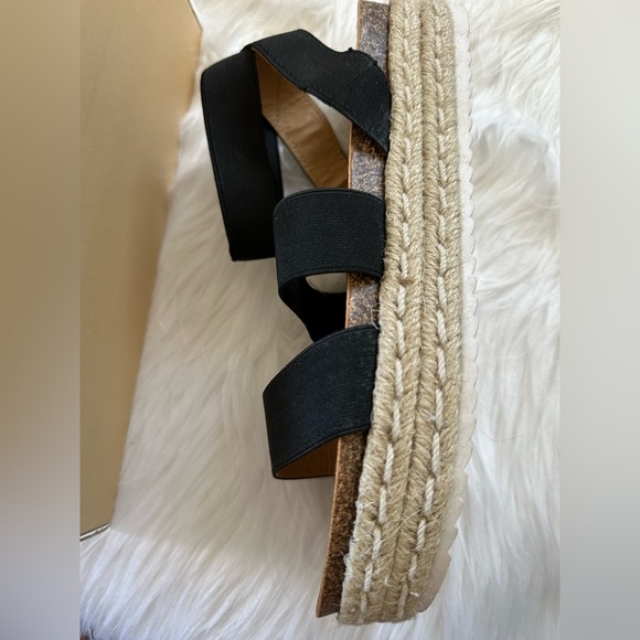 Womens Chiara-10 Elastic Ankle Strap Open Toe Sandals Espadrille Platform Sandal - Picture 7 of 9